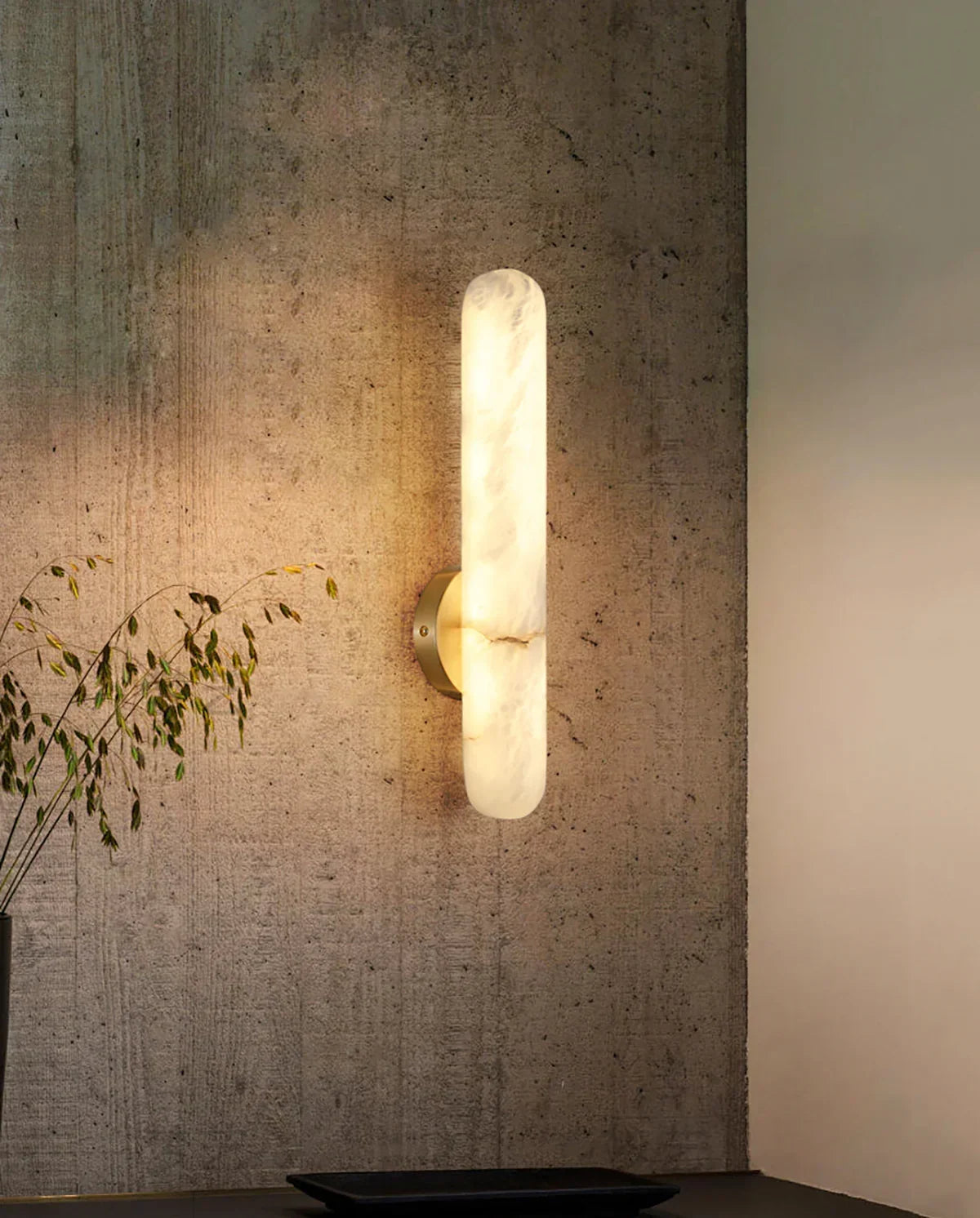 Oval Alunari Alabaster Wall Sconce – Alabaster detail 11