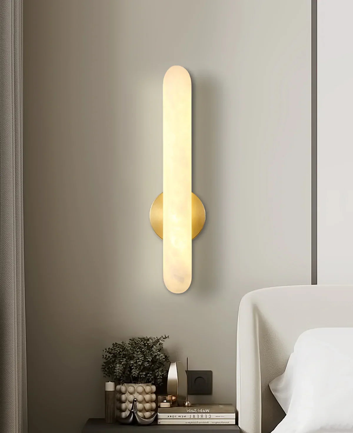 Oval Alunari Alabaster Wall Sconce – Alabaster detail 13