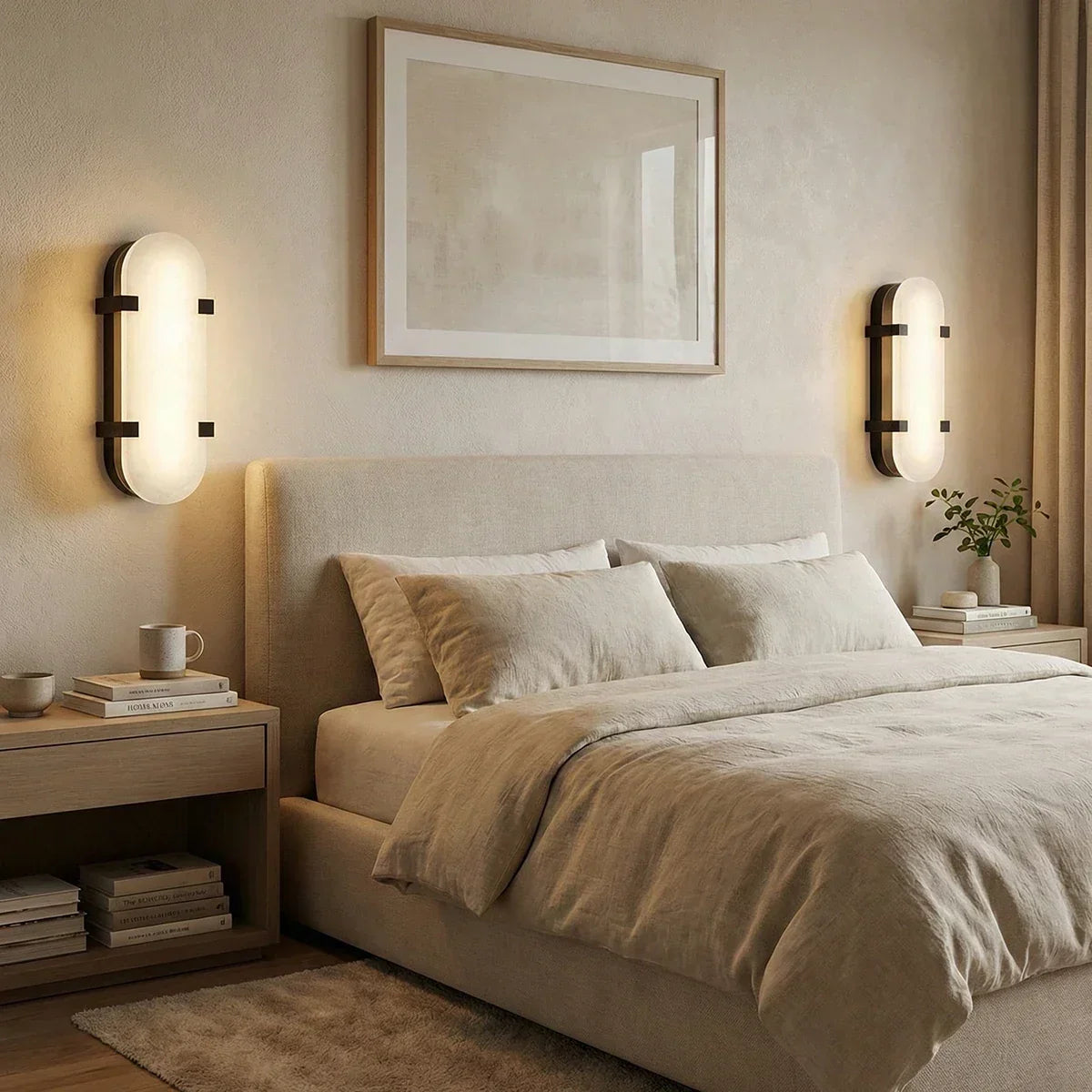 Oval Calla Alabaster Wall Sconce – Alabaster detail 12