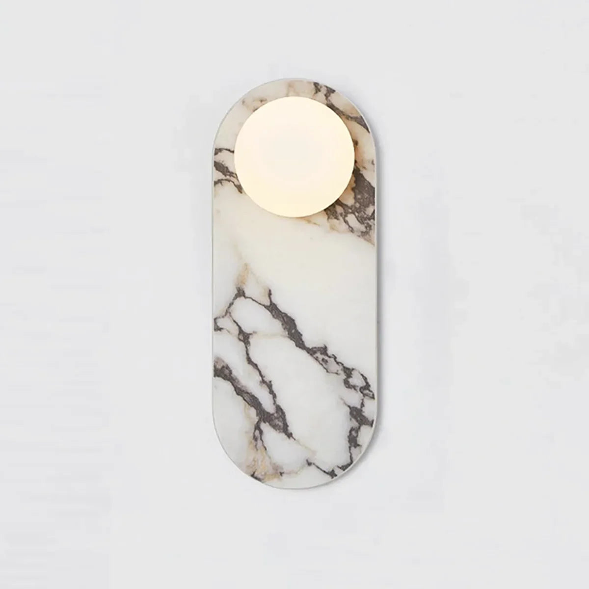 Oval Marble Modulo Glass Wall Lamp – Marble detail 11