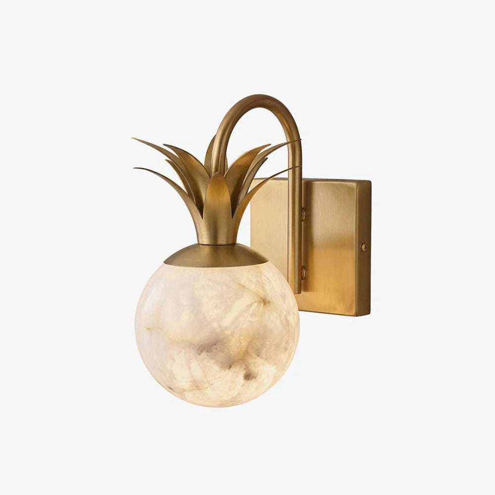Palmyra Alabaster Globe Palm Wall Sconce – Alabaster detail 19