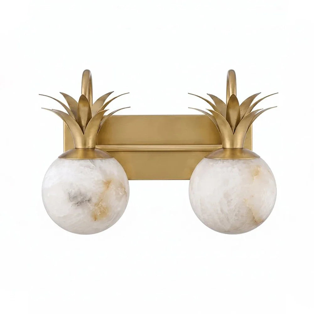 Palmyra Alabaster Globe Palm Wall Sconce – Alabaster detail 23