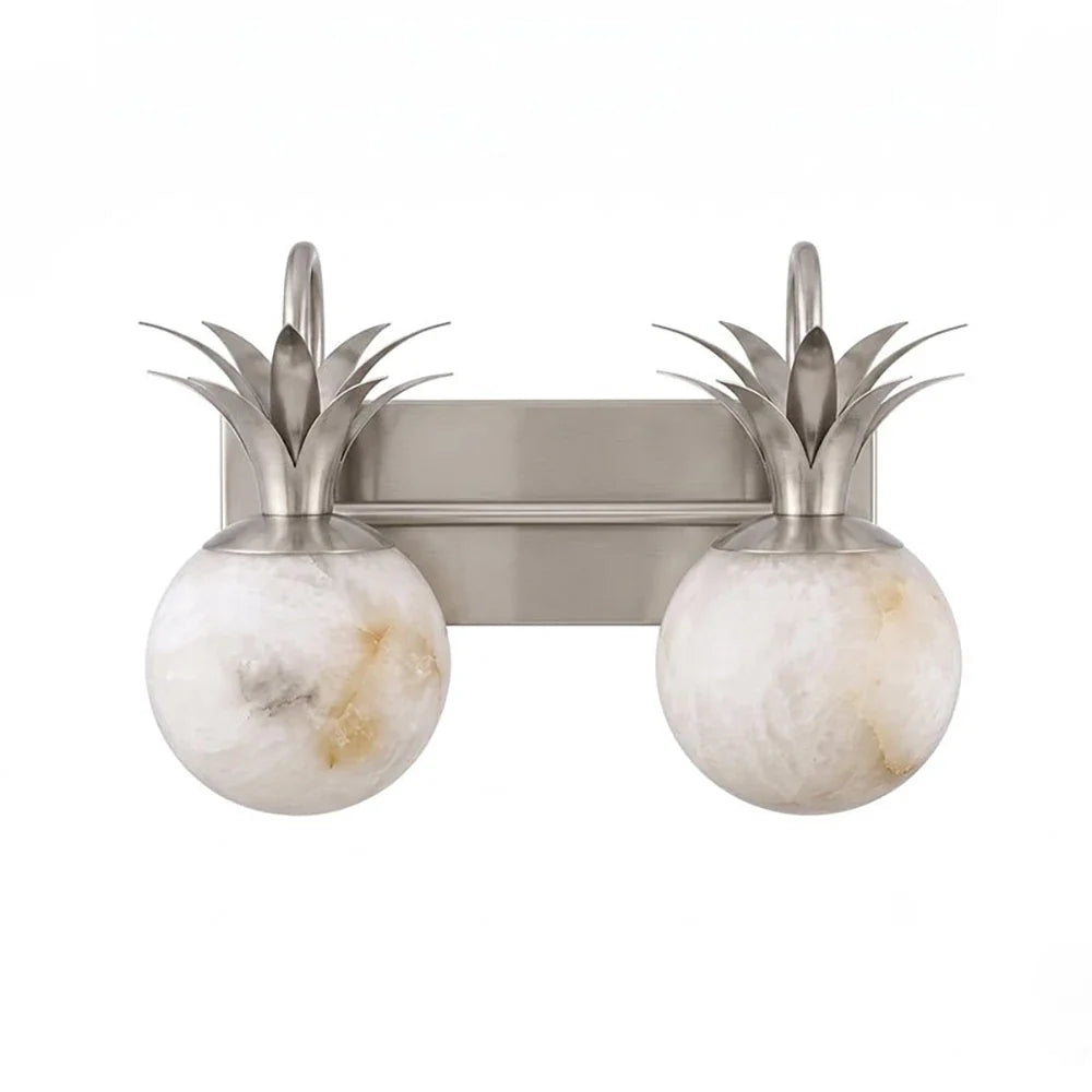 Palmyra Alabaster Globe Palm Wall Sconce – Alabaster detail 24