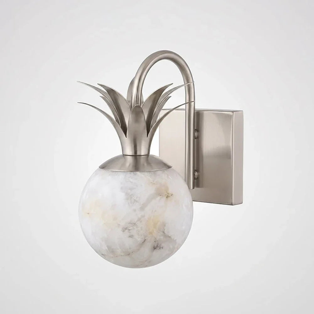 Palmyra Alabaster Globe Palm Wall Sconce – Alabaster detail 21