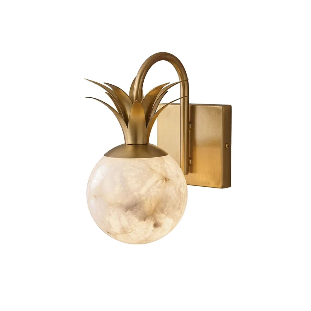 Palmyra Alabaster Globe Palm Wall Sconce – Alabaster detail 27