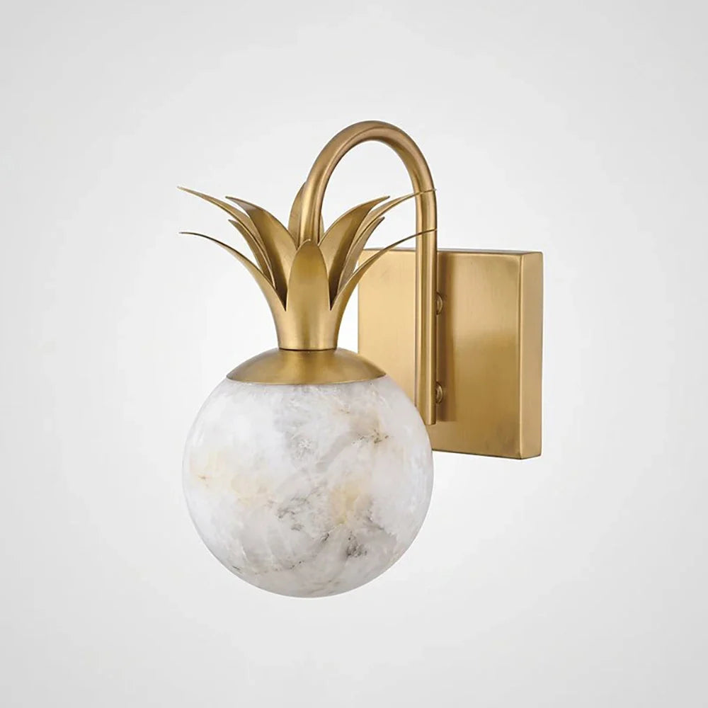 Palmyra Alabaster Globe Palm Wall Sconce – Alabaster detail 20