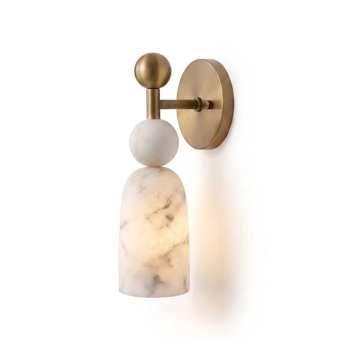 Perrin Stacked Alabaster Wall Sconce