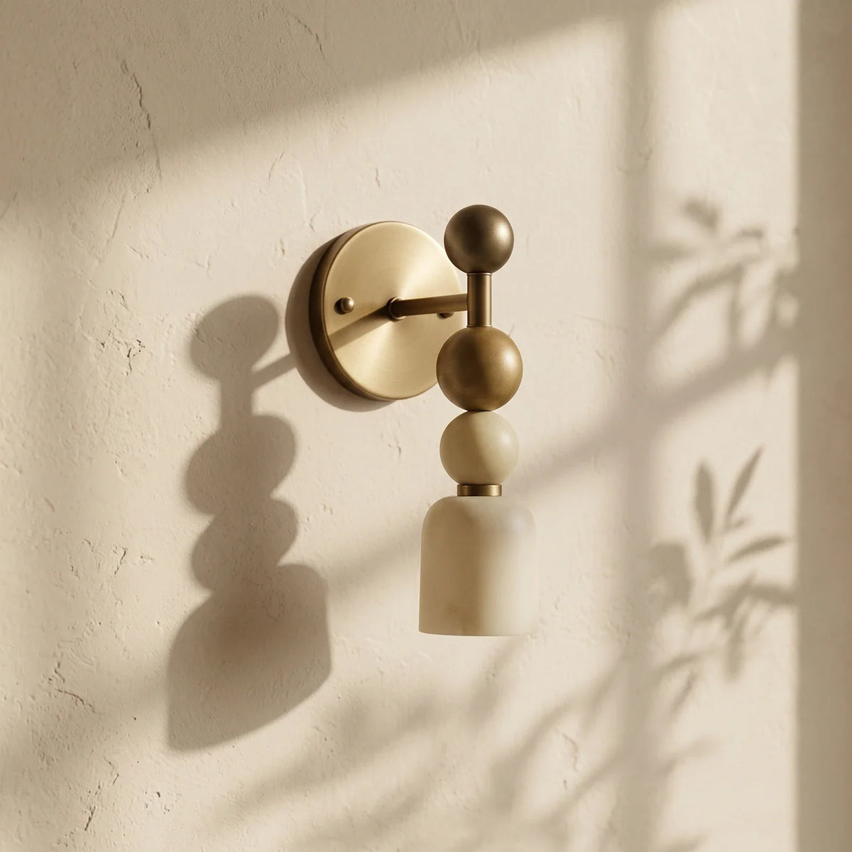 Perrin Stacked Alabaster Wall Sconce – Alabaster detail 19