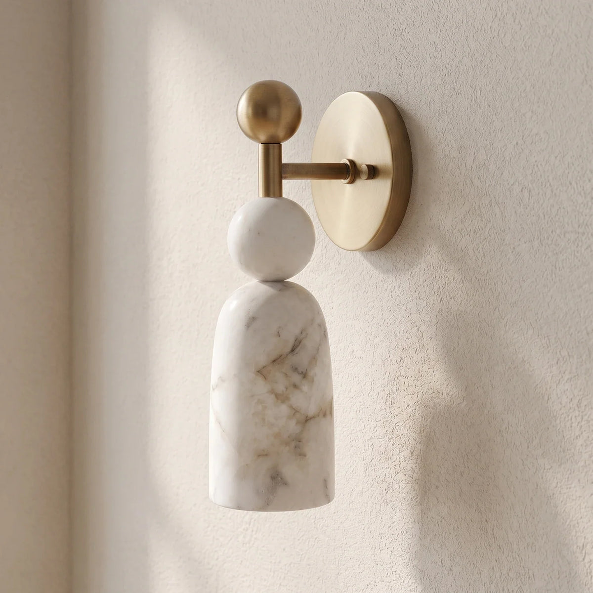 Perrin Stacked Alabaster Wall Sconce – Alabaster detail 20