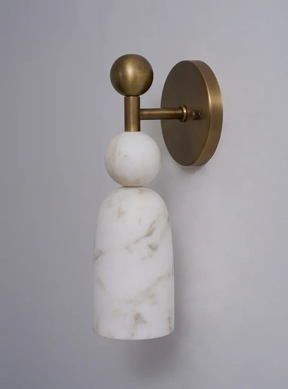 Perrin Stacked Alabaster Wall Sconce – Alabaster detail 17