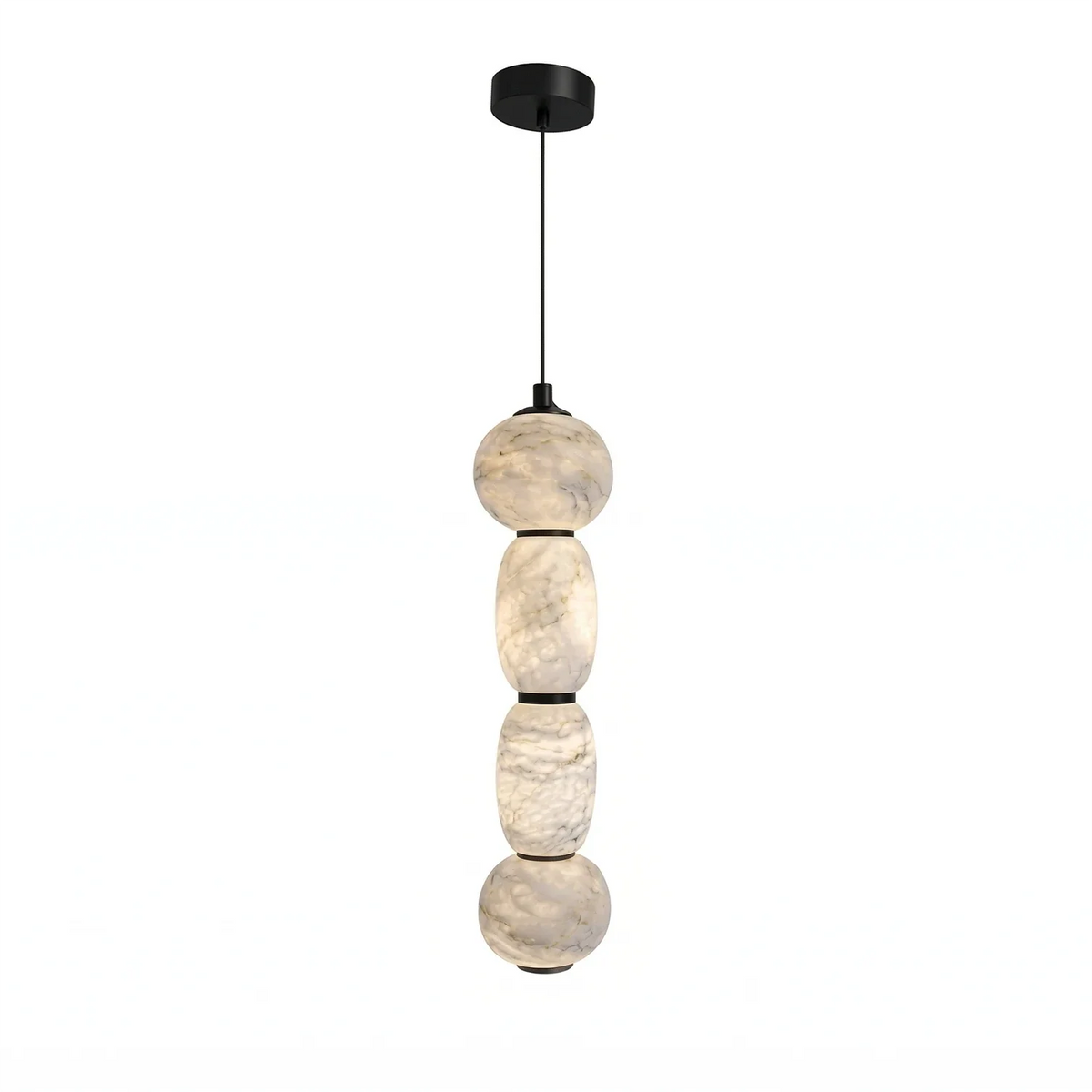 Perrine Stacked Alabaster Pendant Light – Alabaster detail 20
