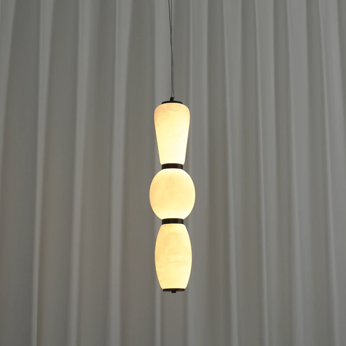 Perrine Stacked Alabaster Pendant Light – Alabaster detail 14