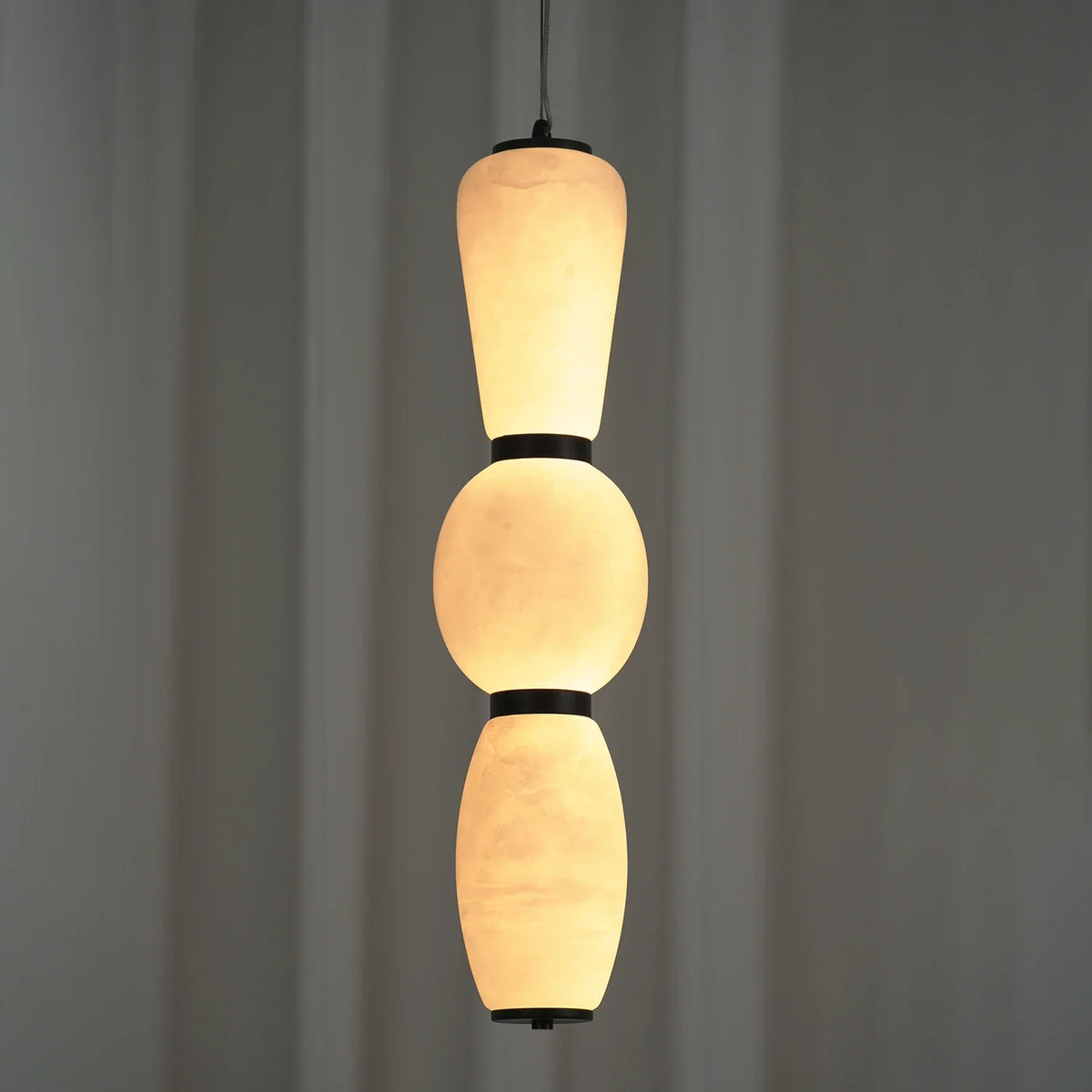 Perrine Stacked Alabaster Pendant Light – Alabaster detail 15