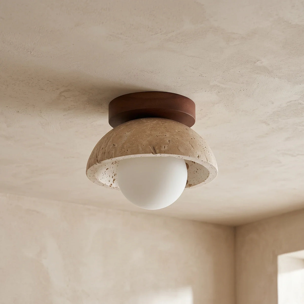 Piedra Travertine Ceiling Light – Travertine detail 26