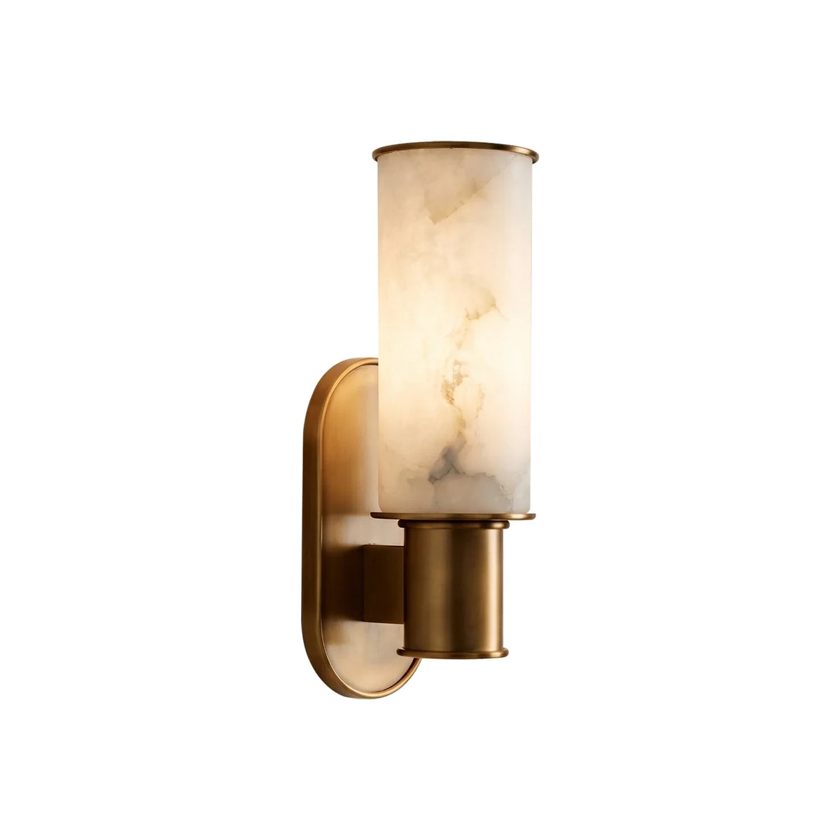 Alabaster Dualis Cylindrical Wall Sconce – Alabaster detail 13
