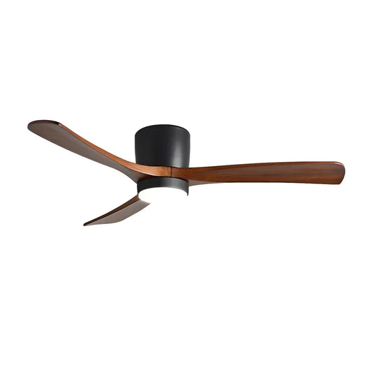 Propeller Style Wooden Copper Ceiling Fan Light