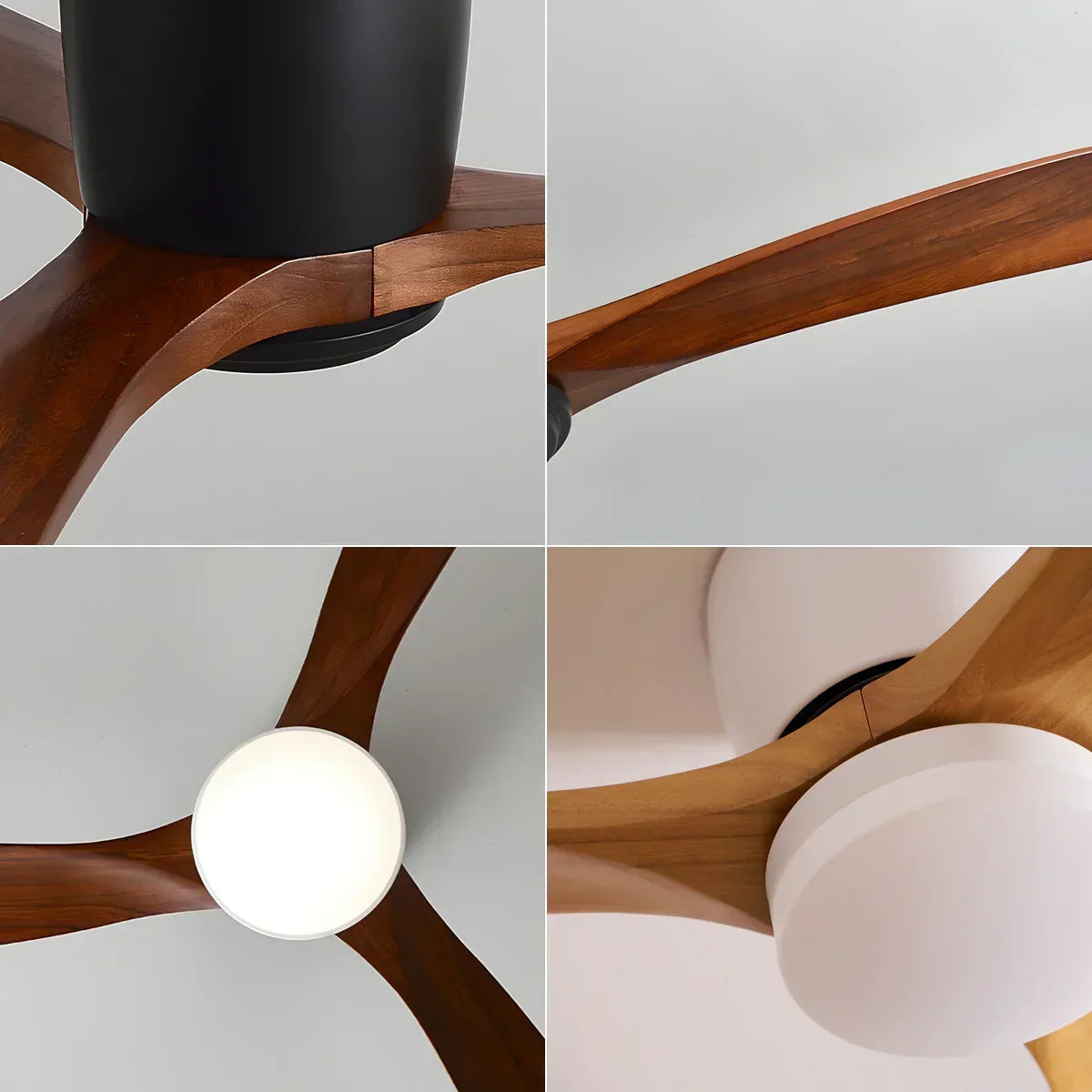 Propeller Style Wooden Copper Ceiling Fan Light – Copper detail 22