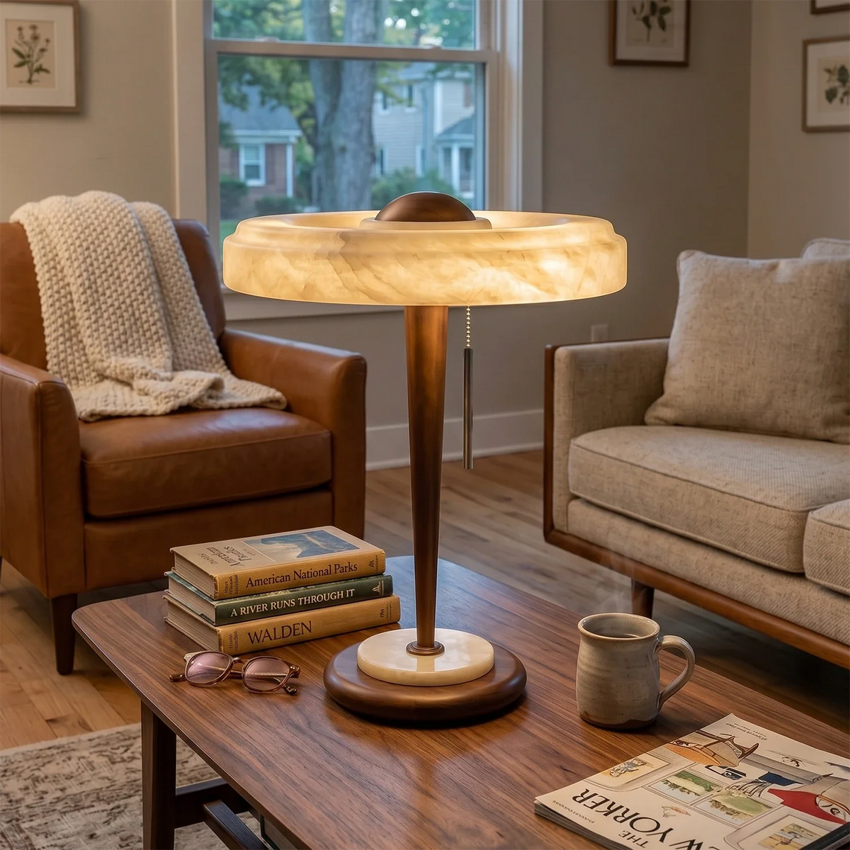 Quiet Alabaster Table Lamp – Alabaster detail 9