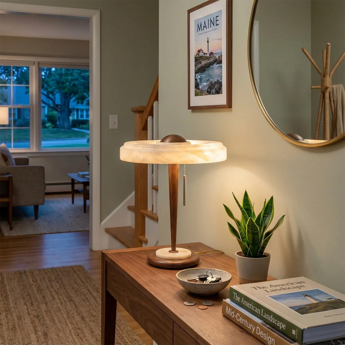 Quiet Alabaster Table Lamp – Alabaster detail 4