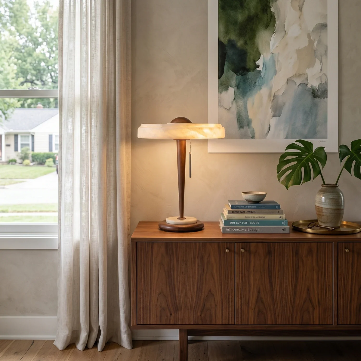 Quiet Alabaster Table Lamp – Alabaster detail 5