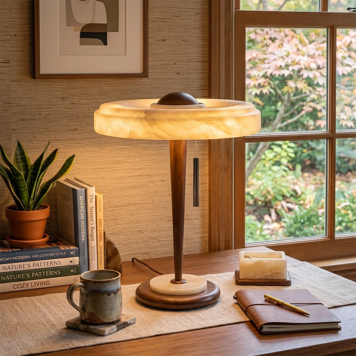 Quiet Alabaster Table Lamp – Alabaster detail 2