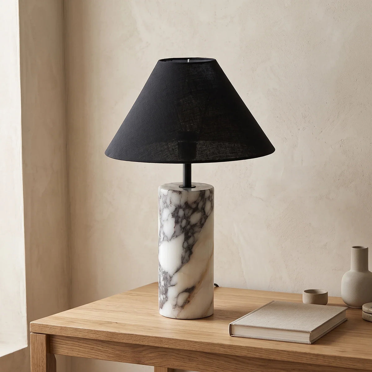 Fabric Marble Table Lamp – Marble detail 12