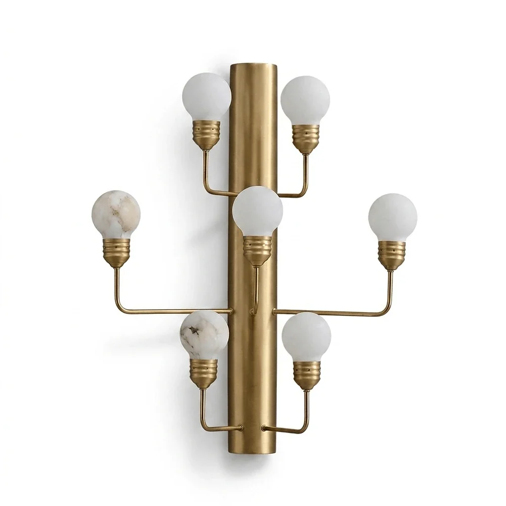 Raggiera Alabaster Globe Wall Sconce – Alabaster detail 14