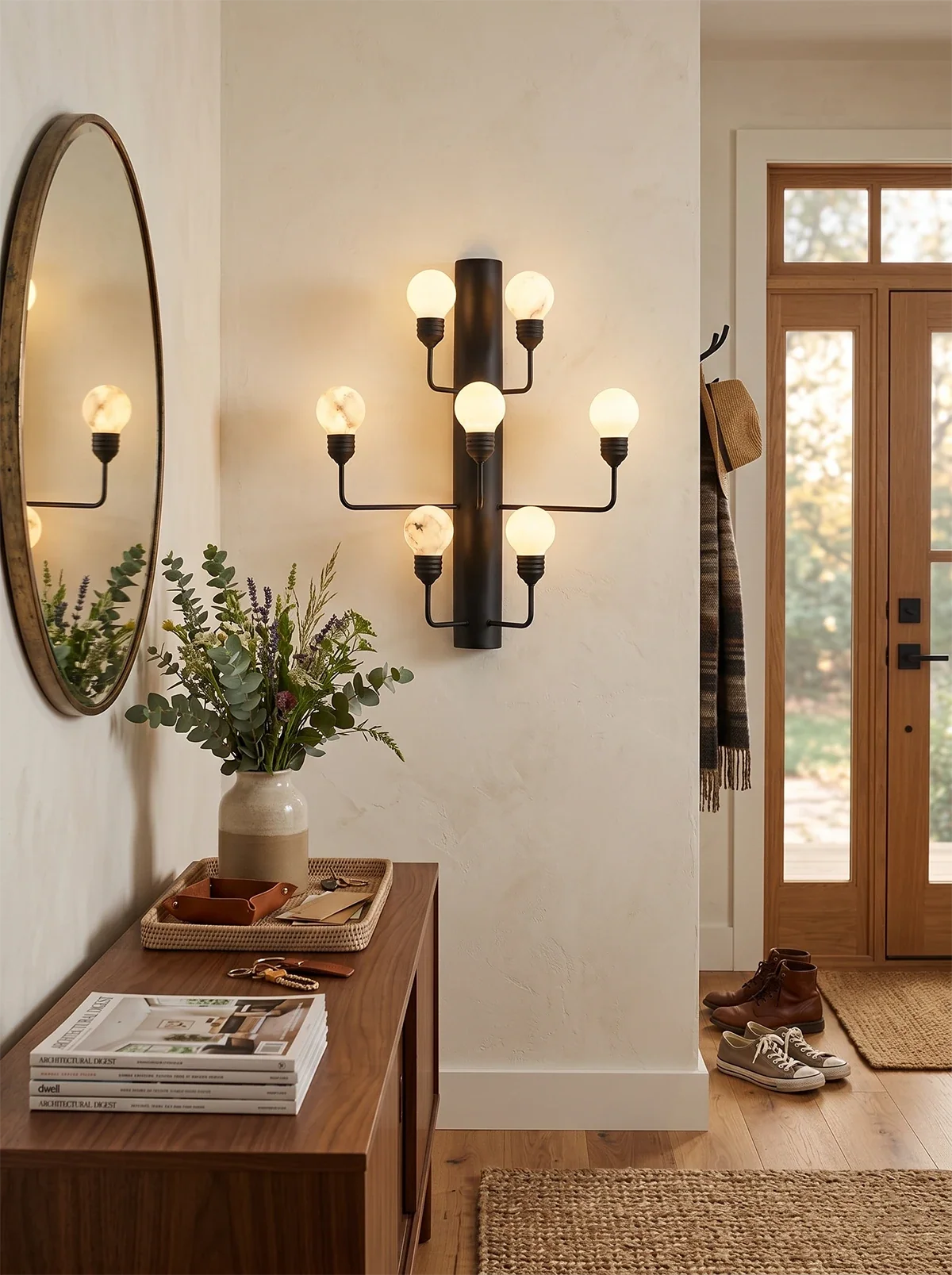 Raggiera Alabaster Globe Wall Sconce – Alabaster detail 9