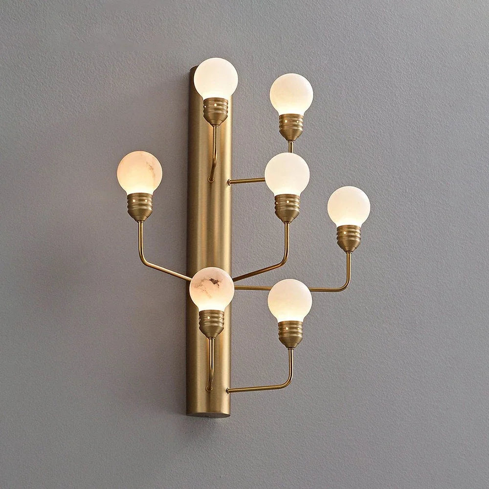 Raggiera Alabaster Globe Wall Sconce – Alabaster detail 13