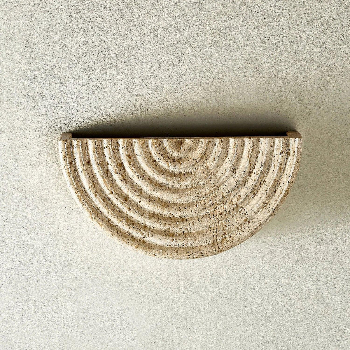 Rainbow Arched Travertine Wall Lamp – Travertine detail 15