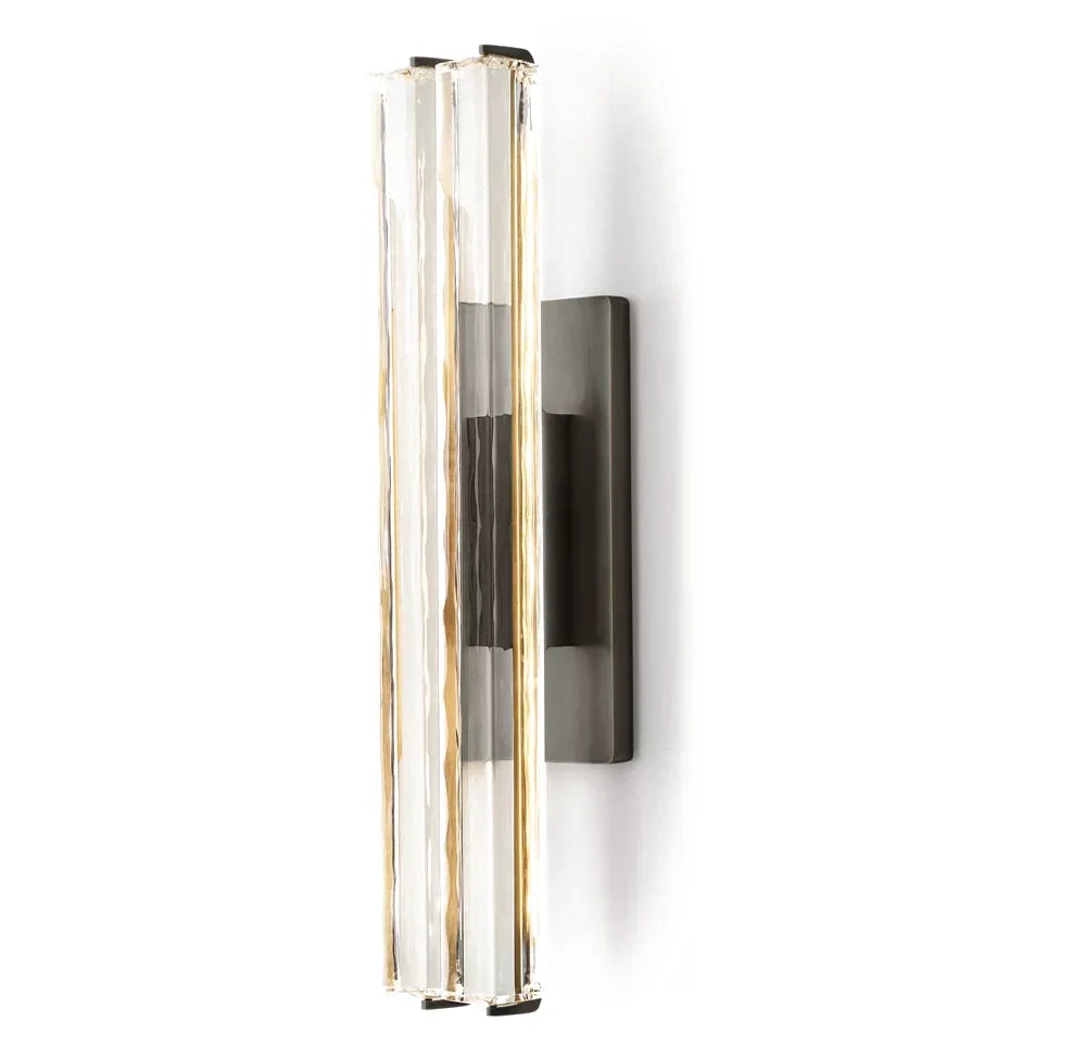 Rainer Faceted Crystal Bar Sconce – Crystal detail 29