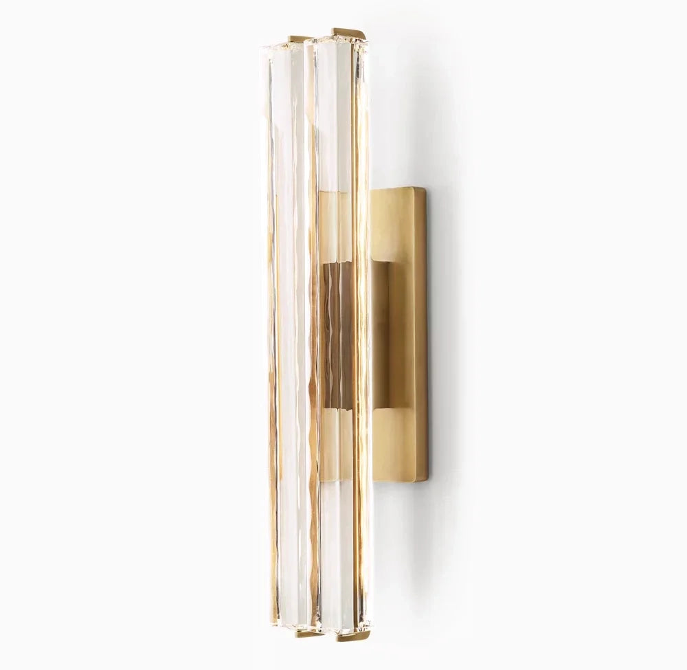 Rainer Faceted Crystal Bar Sconce – Crystal detail 28