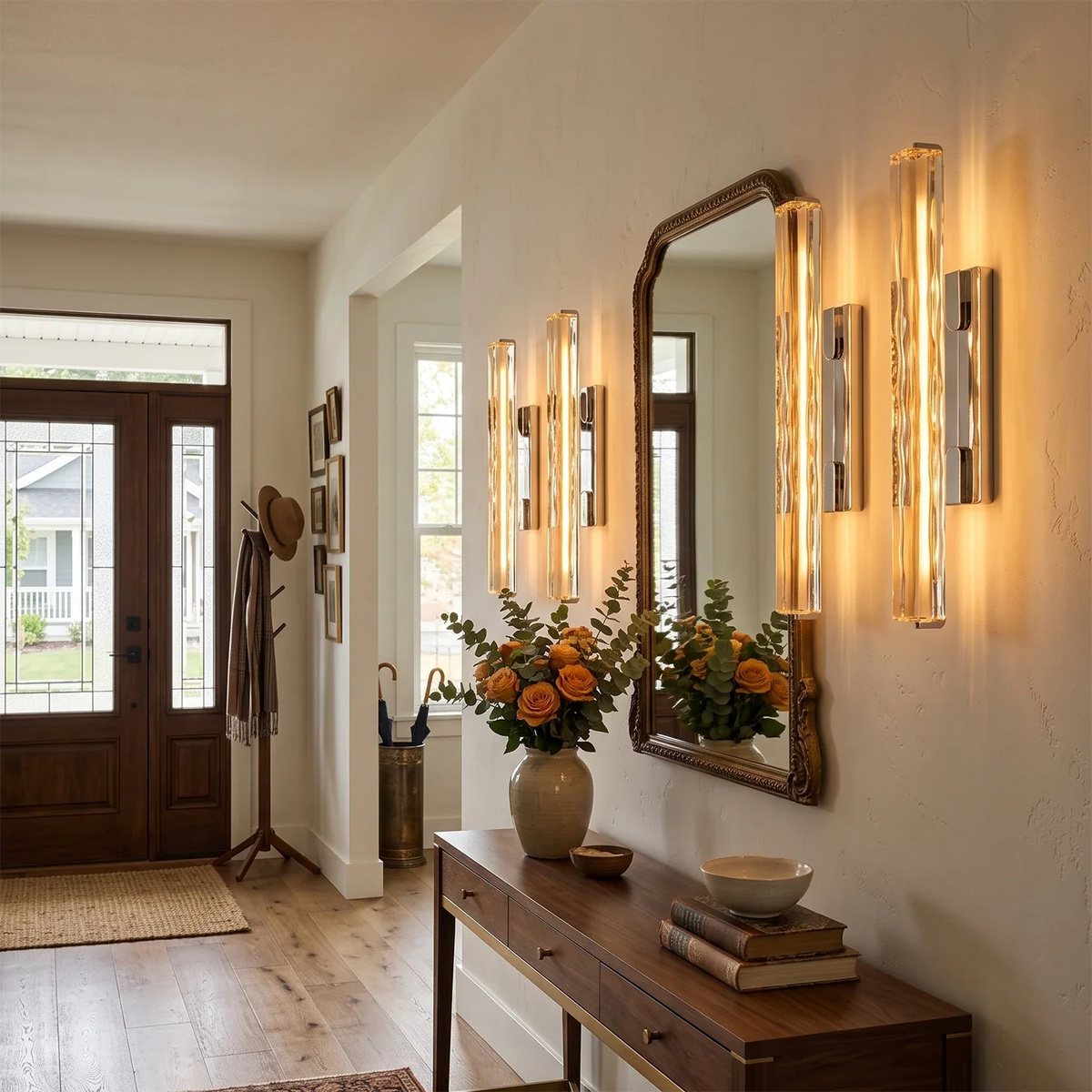 Rainer Faceted Crystal Bar Sconce – Crystal detail 8