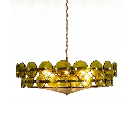 Ivor Discus Glass Ring Chandelier