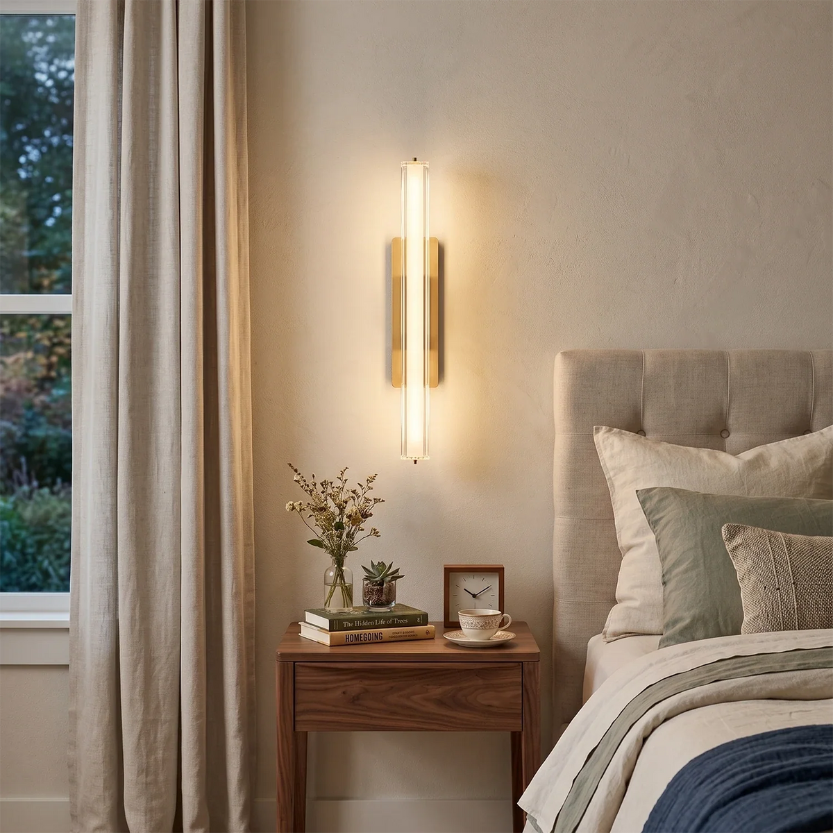 Rainer Faceted Crystal Bar Sconce – Crystal detail 4