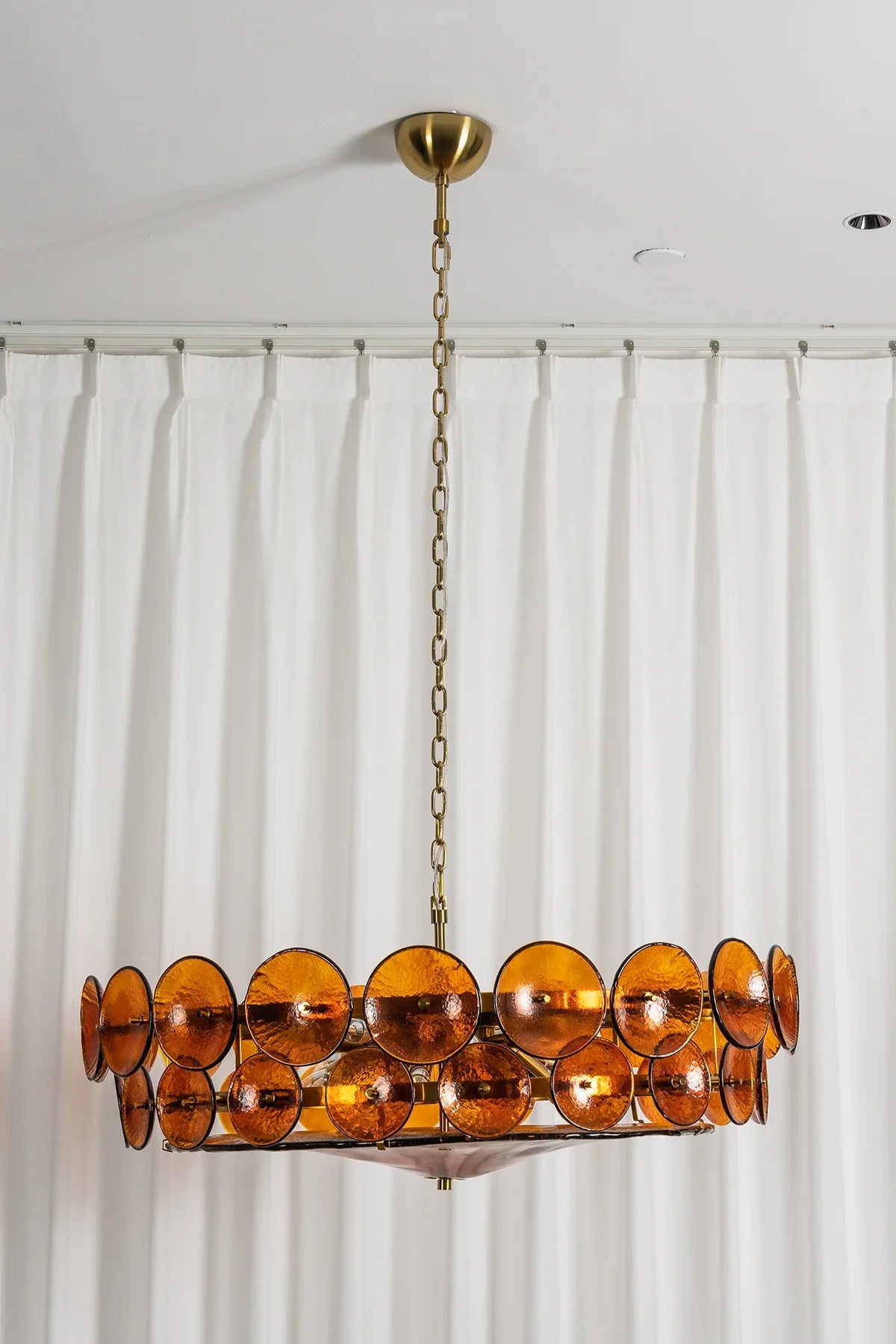 Ivor Discus Glass Ring Chandelier – Glass detail 31