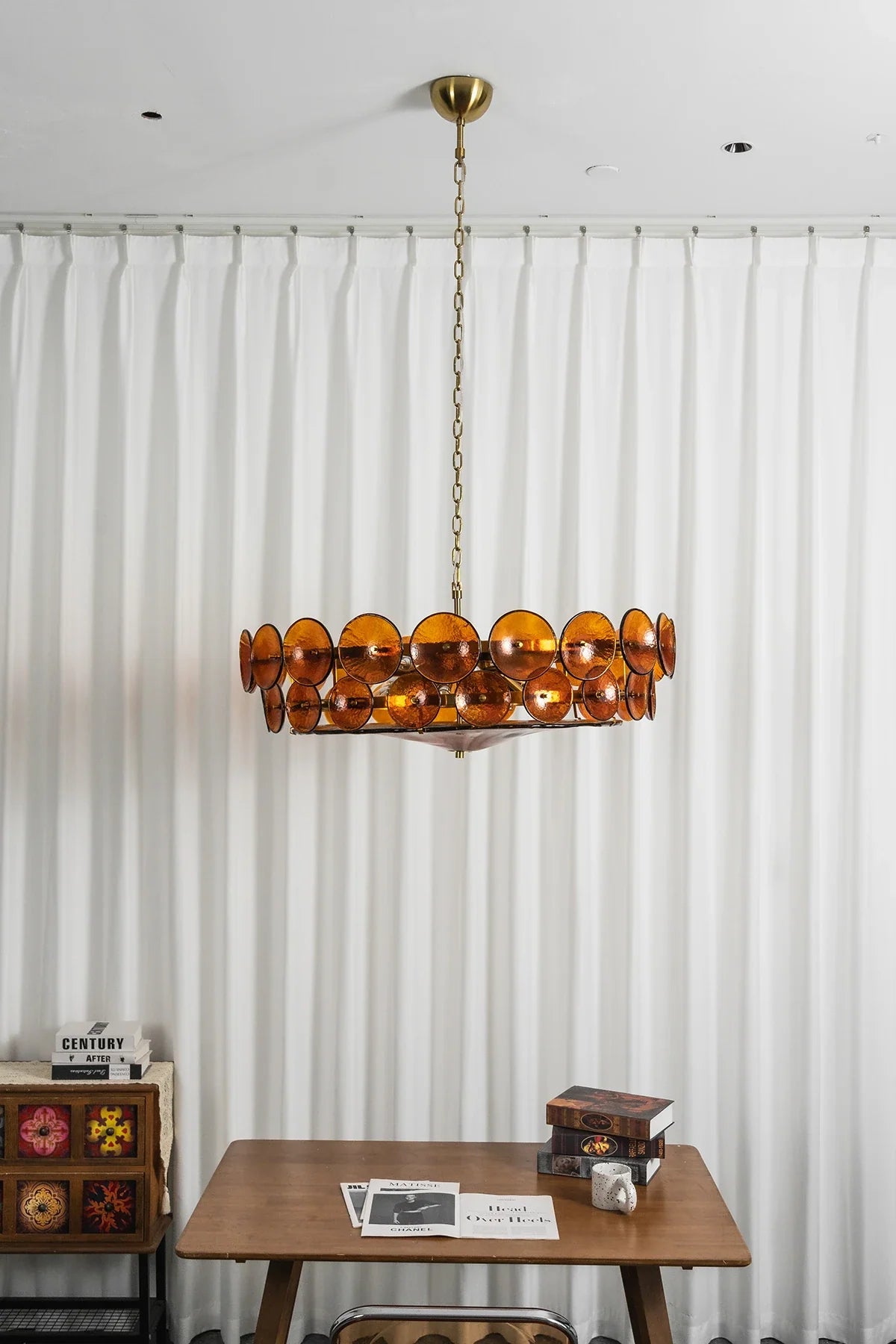 Ivor Discus Glass Ring Chandelier – Glass detail 16