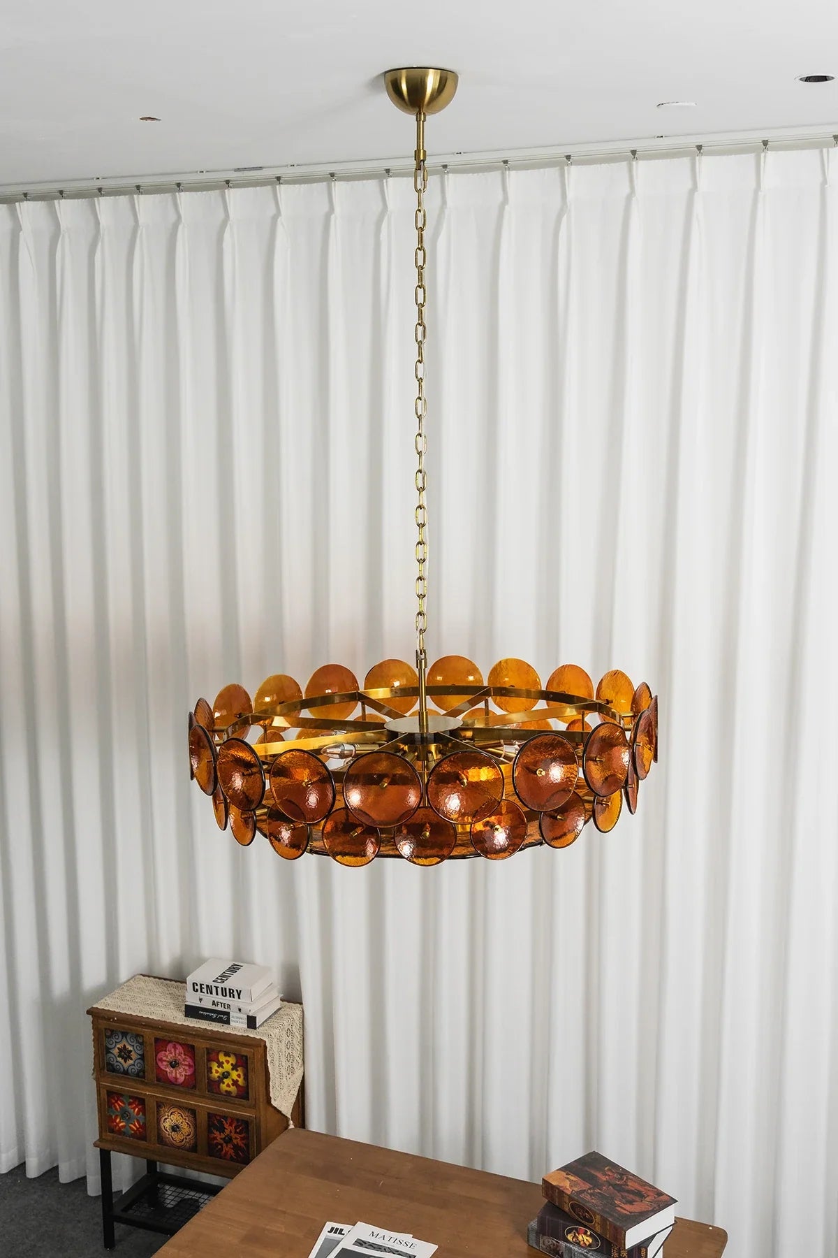 Ivor Discus Glass Ring Chandelier – Glass detail 18