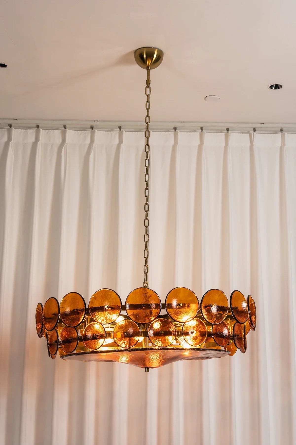 Ivor Discus Glass Ring Chandelier – Glass detail 28