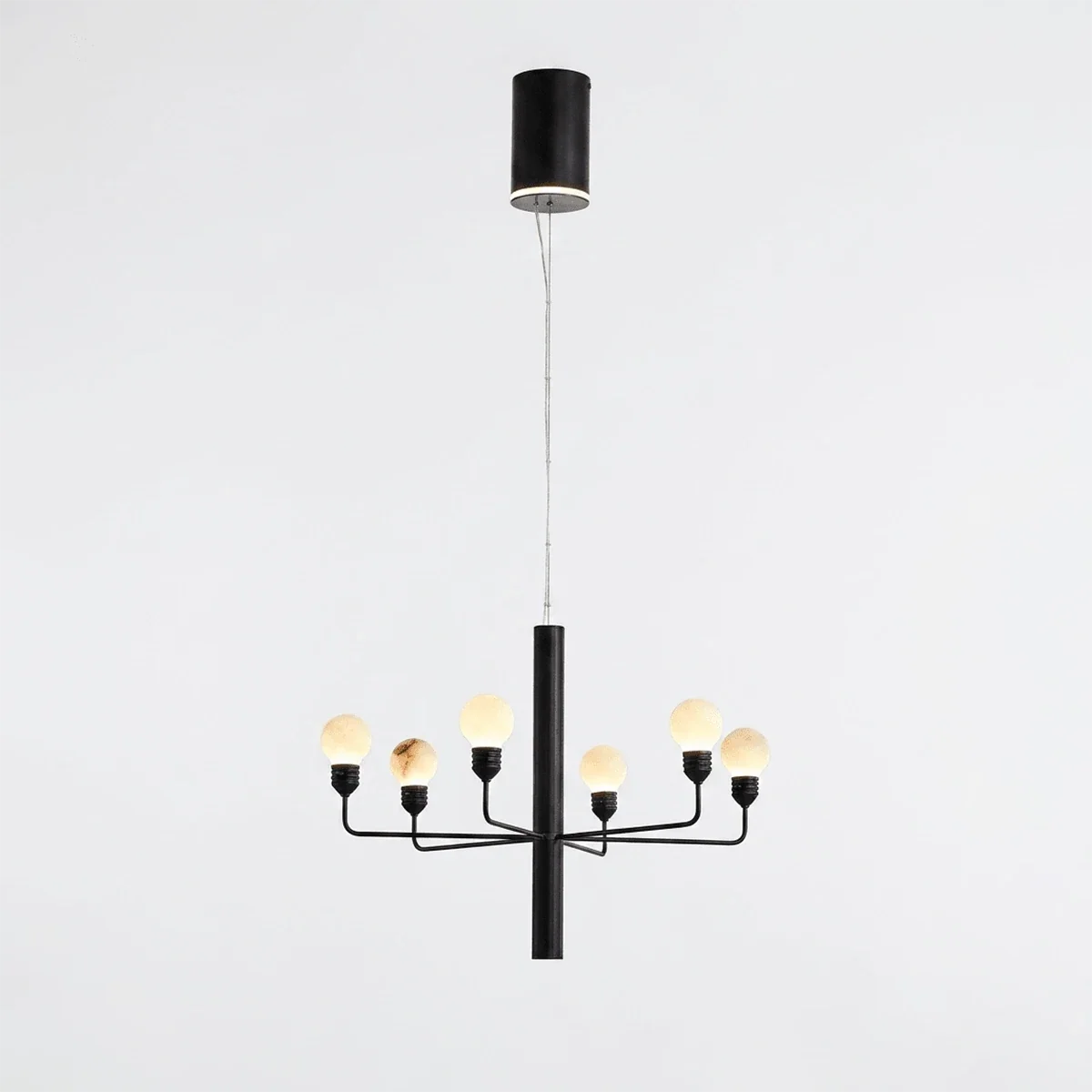 Ramelle Alabaster Tiered Branch Chandelier – Alabaster detail 14
