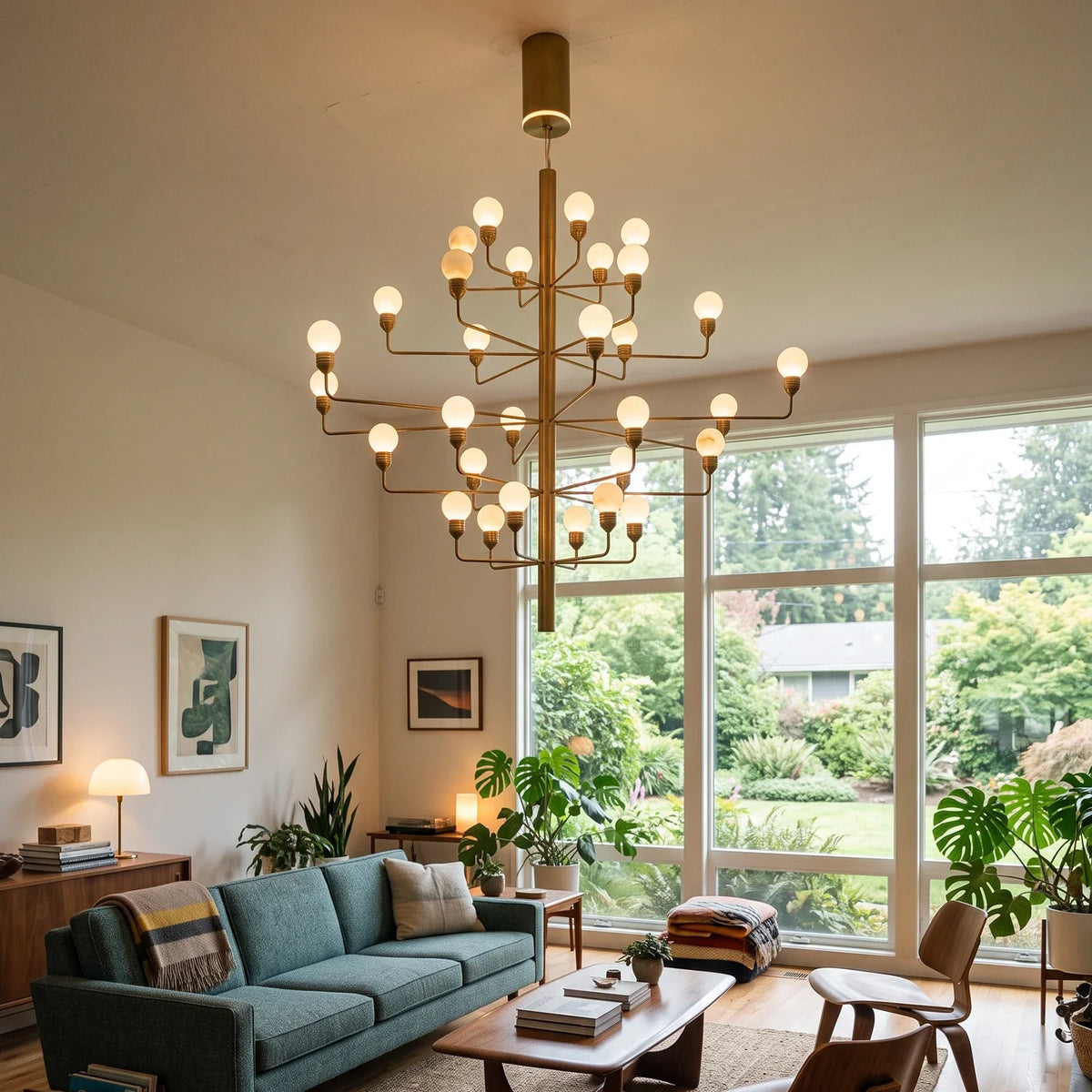 Ramelle Alabaster Tiered Branch Chandelier – Alabaster detail 9