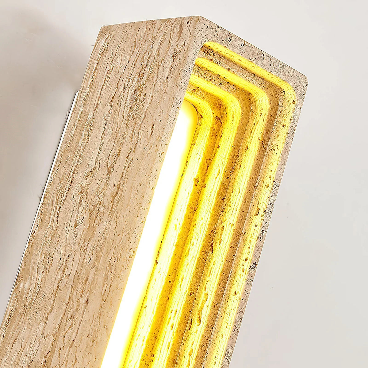 Rectangle Travertine Bricks Wall Lamp – Travertine detail 7