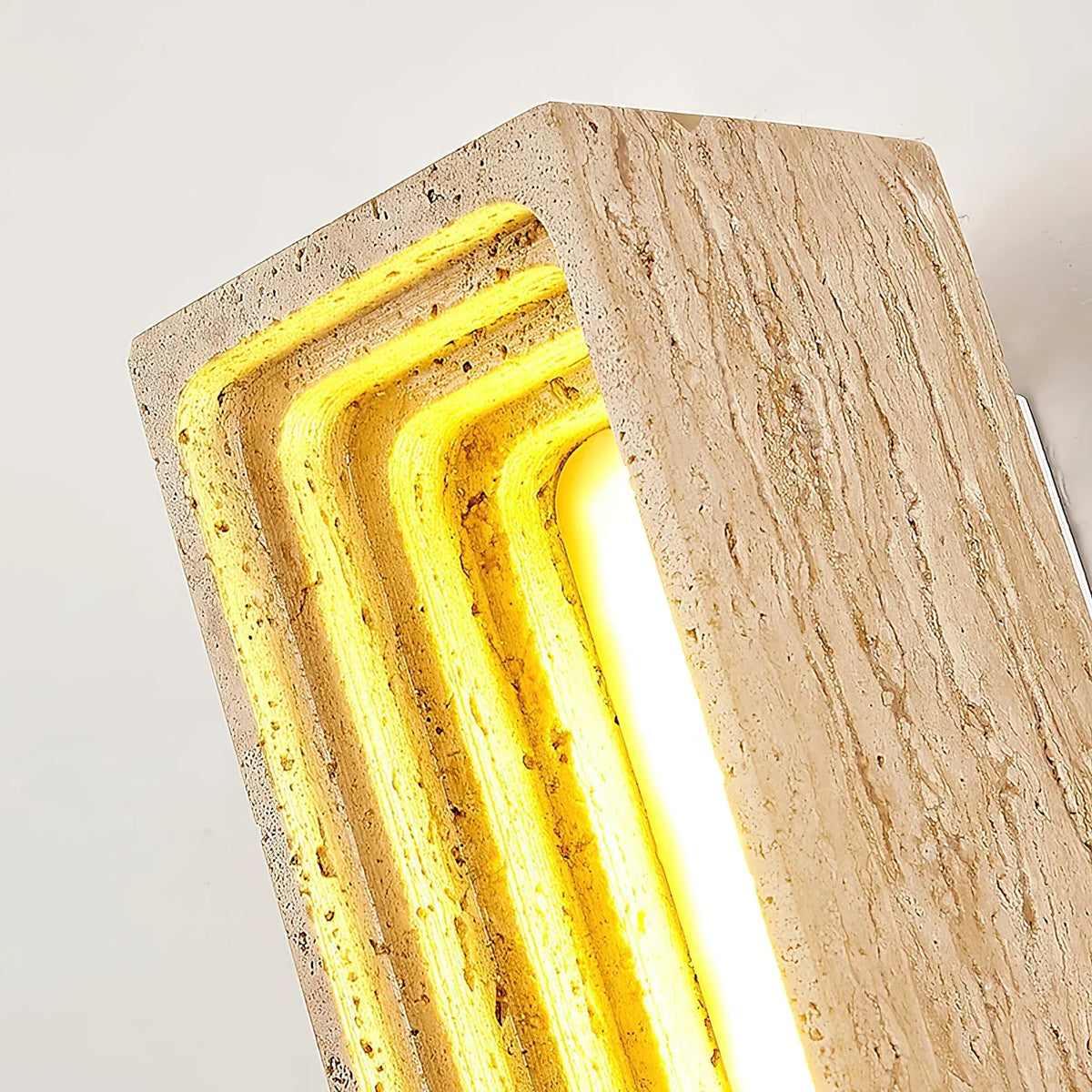 Rectangle Travertine Bricks Wall Lamp – Travertine detail 8