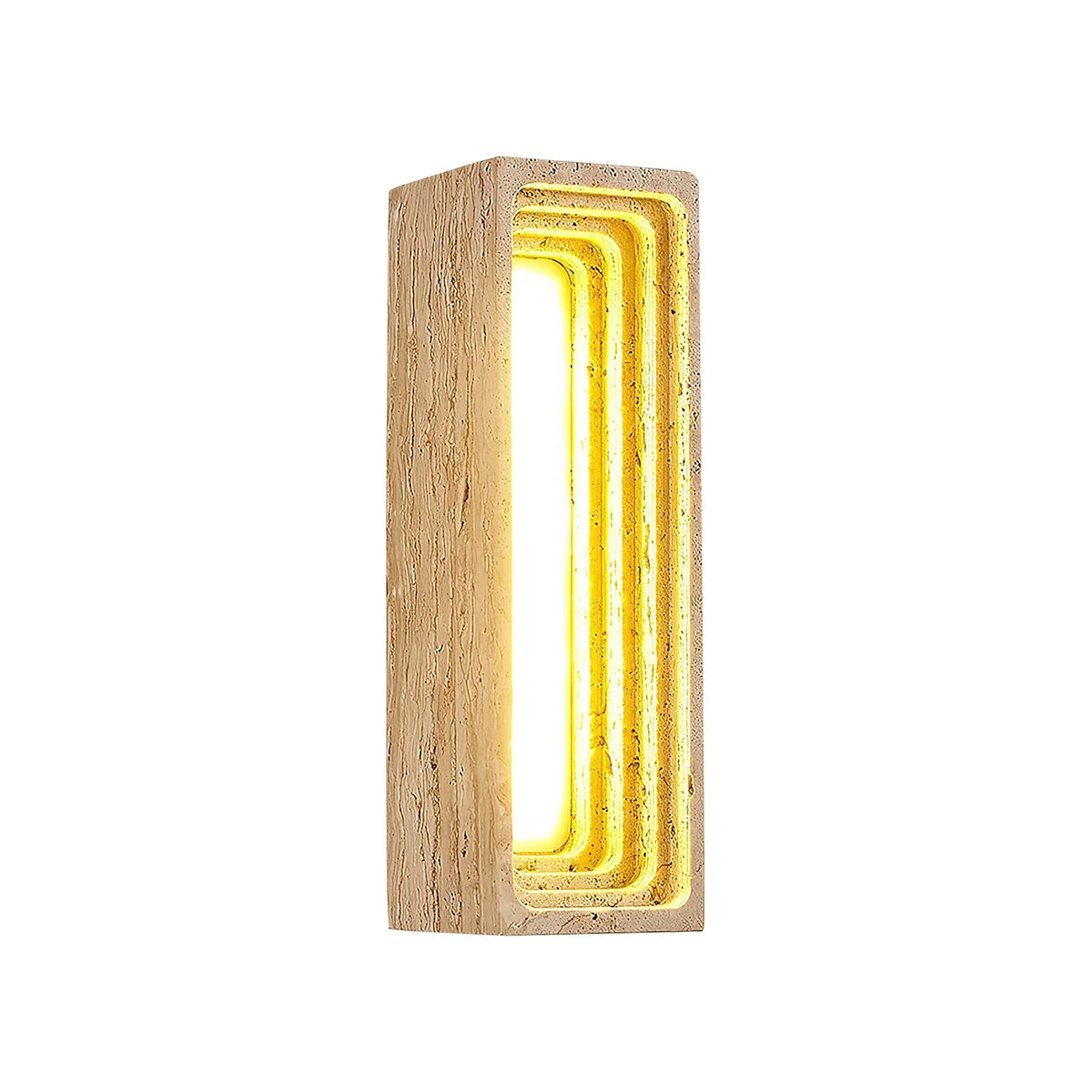 Rectangle Travertine Bricks Wall Lamp – Travertine detail 13