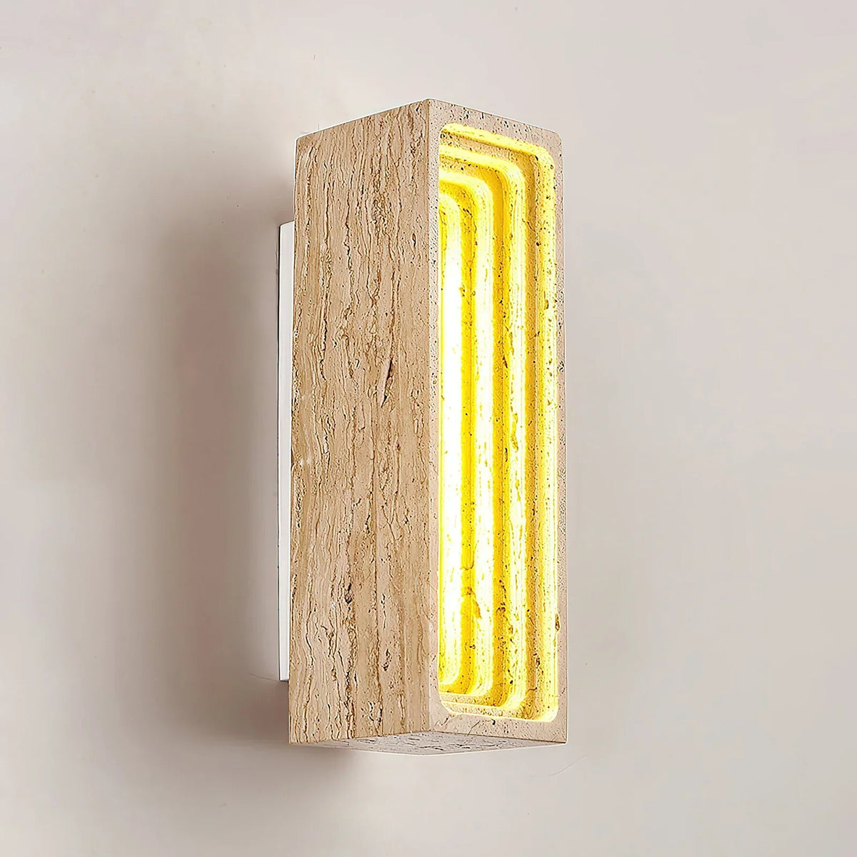 Rectangle Travertine Bricks Wall Lamp – Travertine detail 12