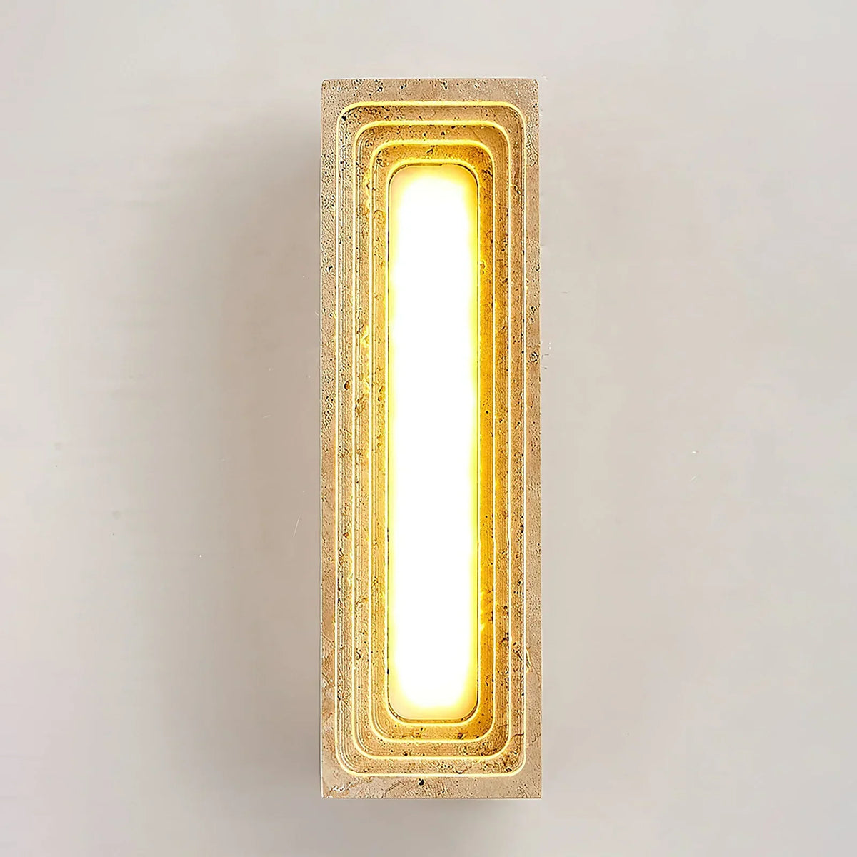 Rectangle Travertine Bricks Wall Lamp – Travertine detail 10