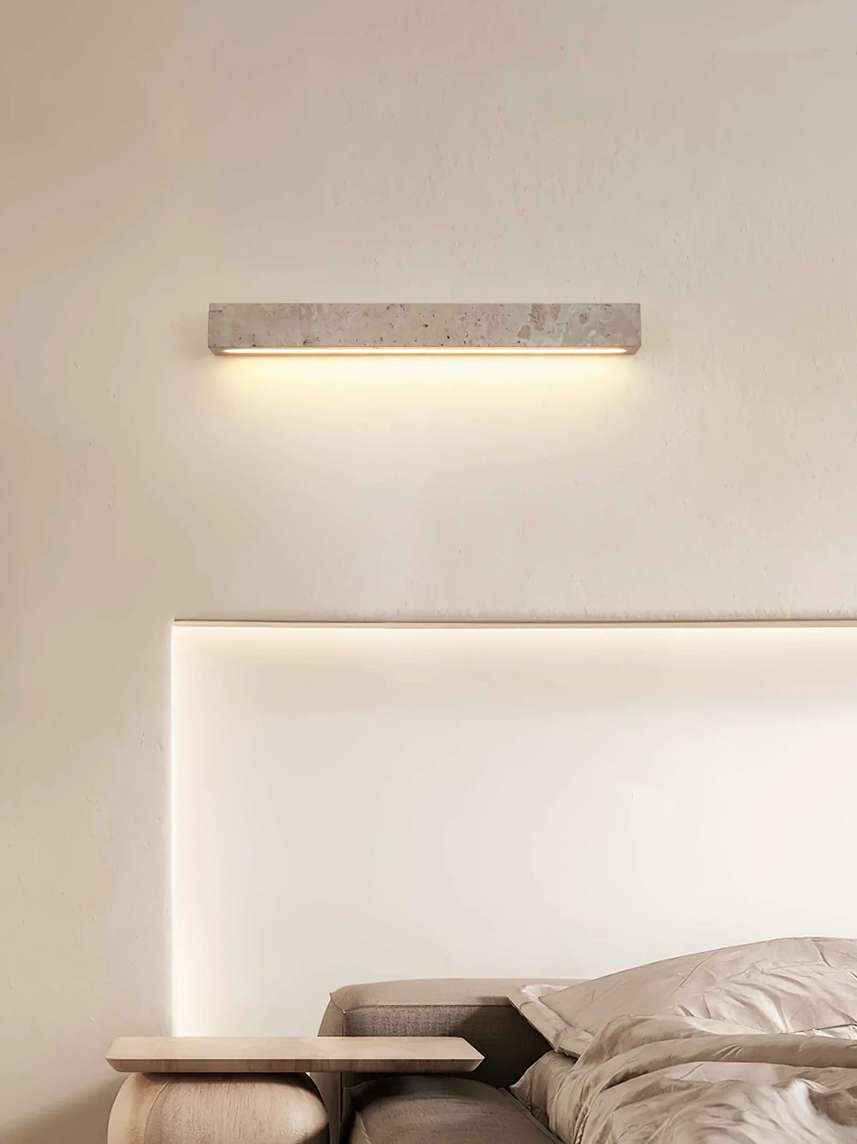 Rectangle Travertine Stravik Wall Light – Travertine detail 8