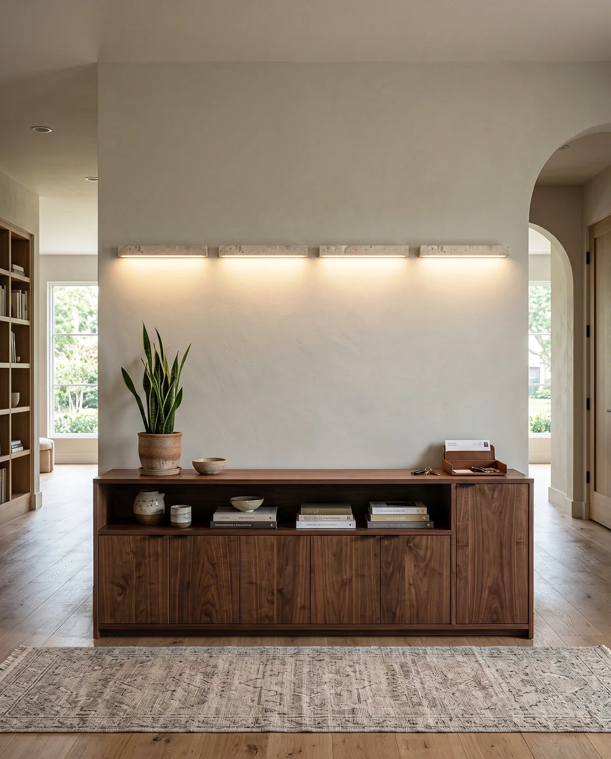 Rectangle Travertine Stravik Wall Light – Travertine detail 5