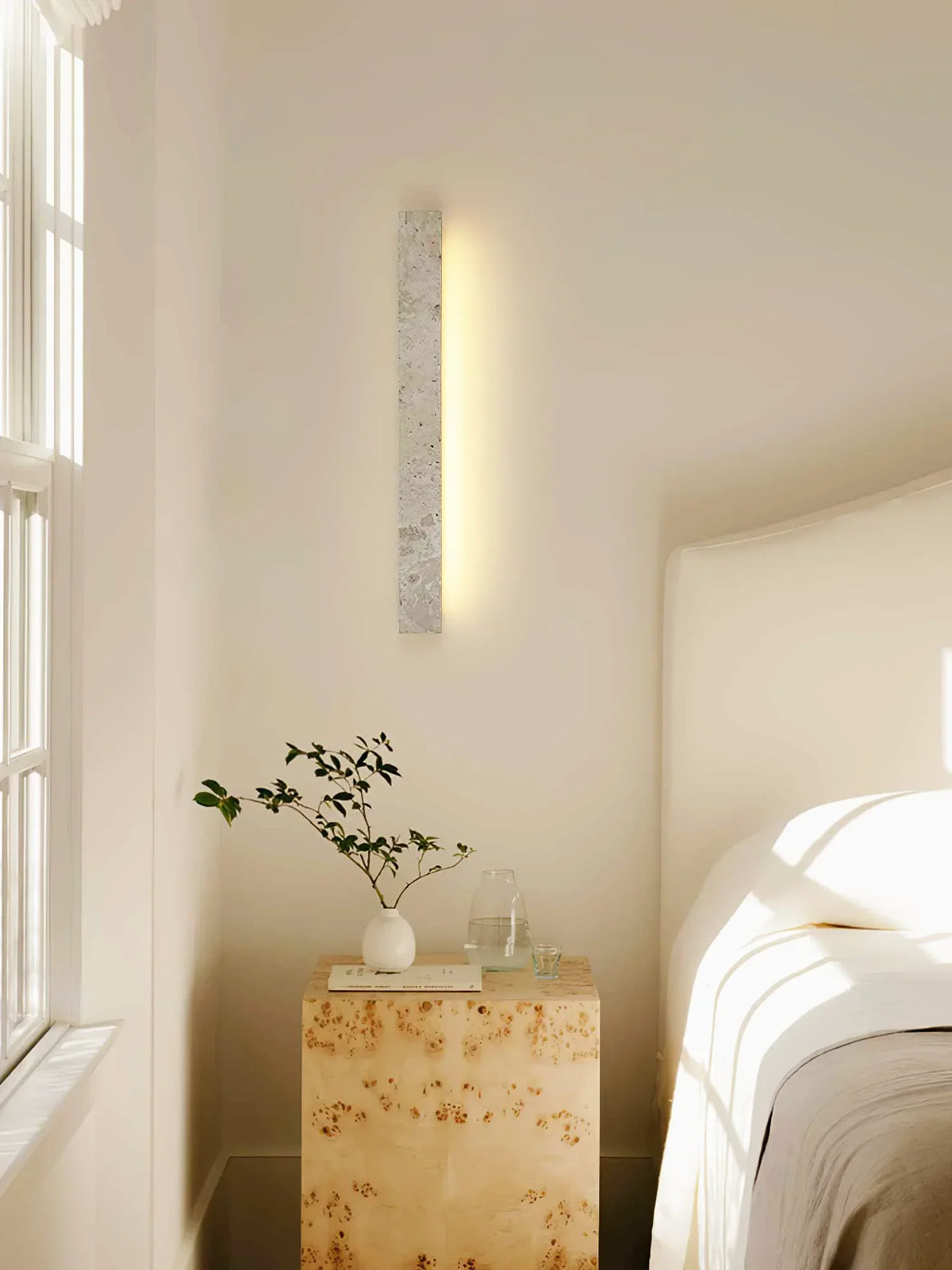 Rectangle Travertine Stravik Wall Light – Travertine detail 7