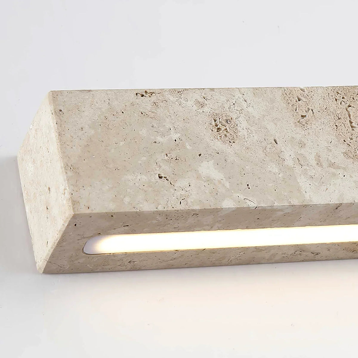 Rectangle Travertine Stravik Wall Light – Travertine detail 11